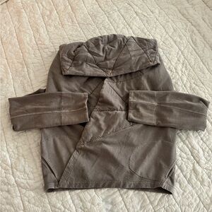 Young Fabulous & Broke Light Shawl Collar Soft Jacket Size S gray
